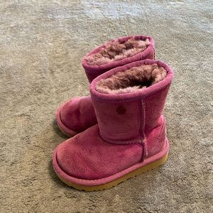 Pink Little Girl Baby Toddler Uggs